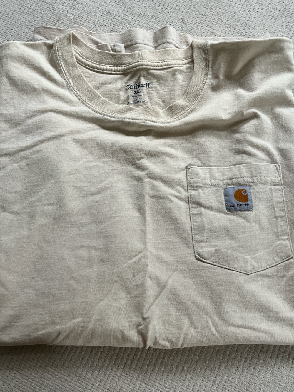 Carhartt Short-Sleeve Pocket Tee in cream